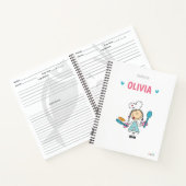 子パーソナライズされたどもレシピ書 ノートブック (内部)
