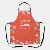 子パーソナライズされたども名のママエプロン エプロン (正面)