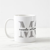 子パーソナライズされたども名のMOMマグカップ コーヒーマグカップ (左)