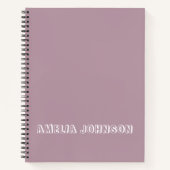 子パーソナライズされたども名パープルスクール ノートブック (正面)