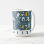 子パーソナライズされたども用マグカップ コーヒーマグカップ (正面右)