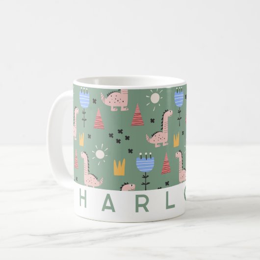 子パーソナライズされたども用マグカップ コーヒーマグカップ (正面左)