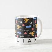 子パーソナライズされたども用マグカップ コーヒーマグカップ (正面右)