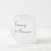 子パーソナライズされたども用マグカップ フロストグラスマグカップ (正面左)