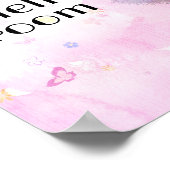 子パーソナライズされたども部屋の看板 ポスター (角)