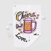 子パーソナライズされた供からの父の日贈り物 ゴルフタオル (インサイチュ)