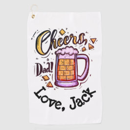 子パーソナライズされた供からの父の日贈り物 ゴルフタオル