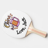 子パーソナライズされた供からの父の日贈り物 卓球ラケット (横)