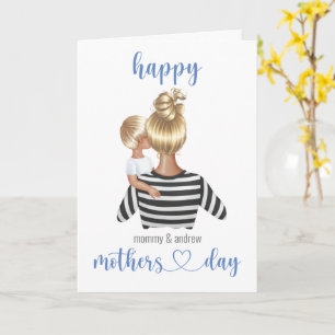 子パーソナライズされた供から幸福な母の日 カード