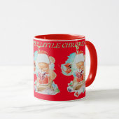 子パーソナライズされた供のクリスマス マグカップ (正面右)