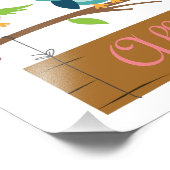 子パーソナライズされた供のサイン フォトプリント            (角)