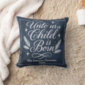 子パーソナライズされた供は生まれ枕 クッション (ブランケット)