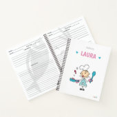 子パーソナライズされた供レシピ書 ノートブック (内部)