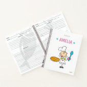 子パーソナライズされた供レシピ書 ノートブック (内部)