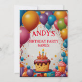 子パーソナライズされた供招待状 招待状 (裏面)