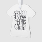 子パーソナライズされた供・ベビーのクリスマス飾り オーナメント (正面)