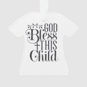 子パーソナライズされた供・ベビーのクリスマス飾り オーナメント (正面)