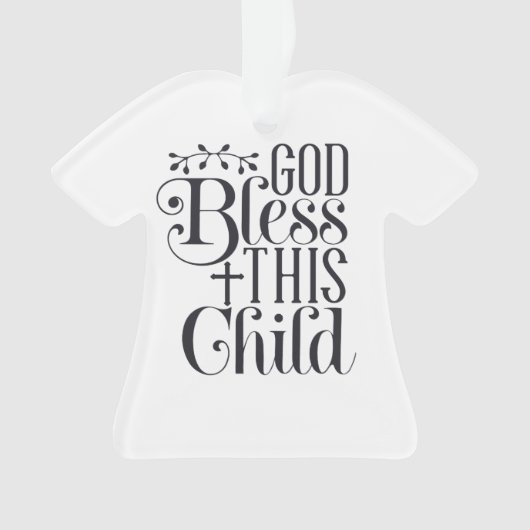 子パーソナライズされた供・ベビーのクリスマス飾り オーナメント (正面)