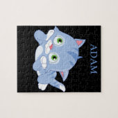 子パーソナライズされた名の子猫パズル。 ジグソーパズル (横)