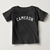 子パーソナライズされた名T型 ベビーTシャツ (正面)