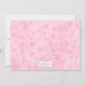 子ヒツジのベビーシャワーの招待状 招待状 (裏面)