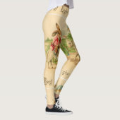 子ヒツジのレギングの2つのイースターのウサギ レギンス (右)