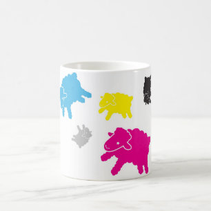 子ヒツジのStarrの多彩なマグ コーヒーマグカップ