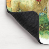 子ヒツジを持つヴィンテージの天使の天使 マウスパッド (コーナー)