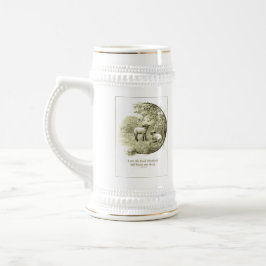 子ヒツジ及び聖なる書物、経典のマグ ビールジョッキ