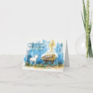 "子ヒツジ"のクリスマスカード見て下さい シーズンカード