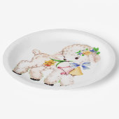 子ヒツジ ペーパープレート (アングル)