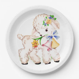 子ヒツジ ペーパープレート