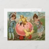 子ビクトリアンどもイースターシック色卵 シーズンポストカード (正面/裏面)