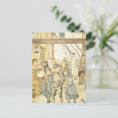 子ビクトリアンどもストーリーブックヴィンテージ出荷コラージュ ポストカード (スタンド正面)