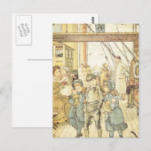 子ビクトリアンどもストーリーブックヴィンテージ出荷コラージュ ポストカード (正面/裏面)