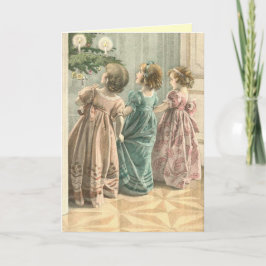 子ビクトリアン供クリスマスカード シーズンカード