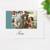 子ビクトリアン供クリスマスプレゼントラベル (デスク)