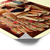 子ビクトリアン童話本アートプリント ポスター (角)