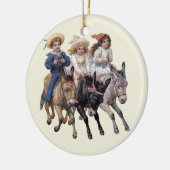 子ビクトリアン馬 セラミックオーナメント (左)