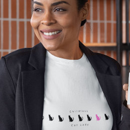 子ミニマルおもしろいどもない猫の女性 Tシャツ