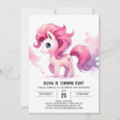 子モダンども馬誕生日 招待状 (正面)