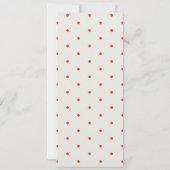 子モダン手描きスイカ果実赤ちゃんシャワー 招待状 (裏面)