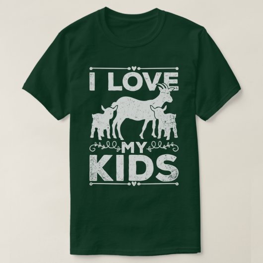 子ヤギが大好き Tシャツ (デザイン正面)