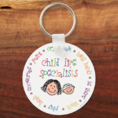 子ライフスペシャリストのキーチェーン キーホルダー (正面)