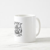 子不気味どものいない猫レディーハロウィーンの衣装 コーヒーマグカップ (正面右)