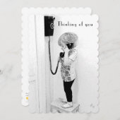 、子供あなたの考えること、古い電話、B&Wの芸術 シーズンカード (正面/裏面)