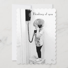 、子供あなたの考えること、古い電話、B&Wの芸術 シーズンカード