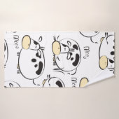 子供おもしろいっぽい動物のパターン。ヴィンテージクリップ バスタオル (バスタオル)