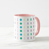 子供おもしろいと色カスタム付き文字16文字または数字 マグカップ (正面右)