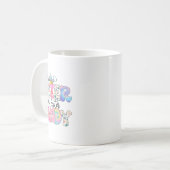 子供おもしろいの卵はイースターキャンディのために妹を交換する コーヒーマグカップ (正面左)